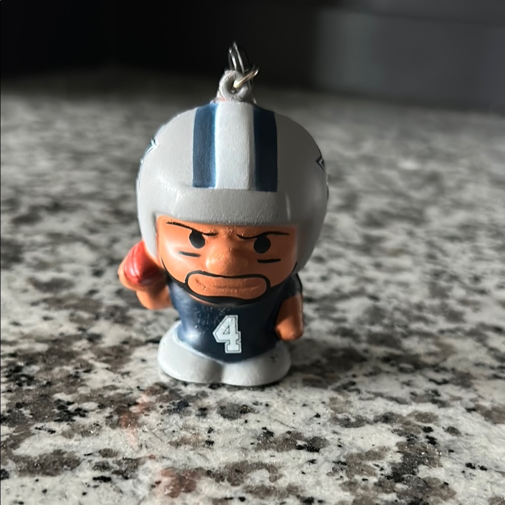 Miniature Football Player Keychain - Cowboys